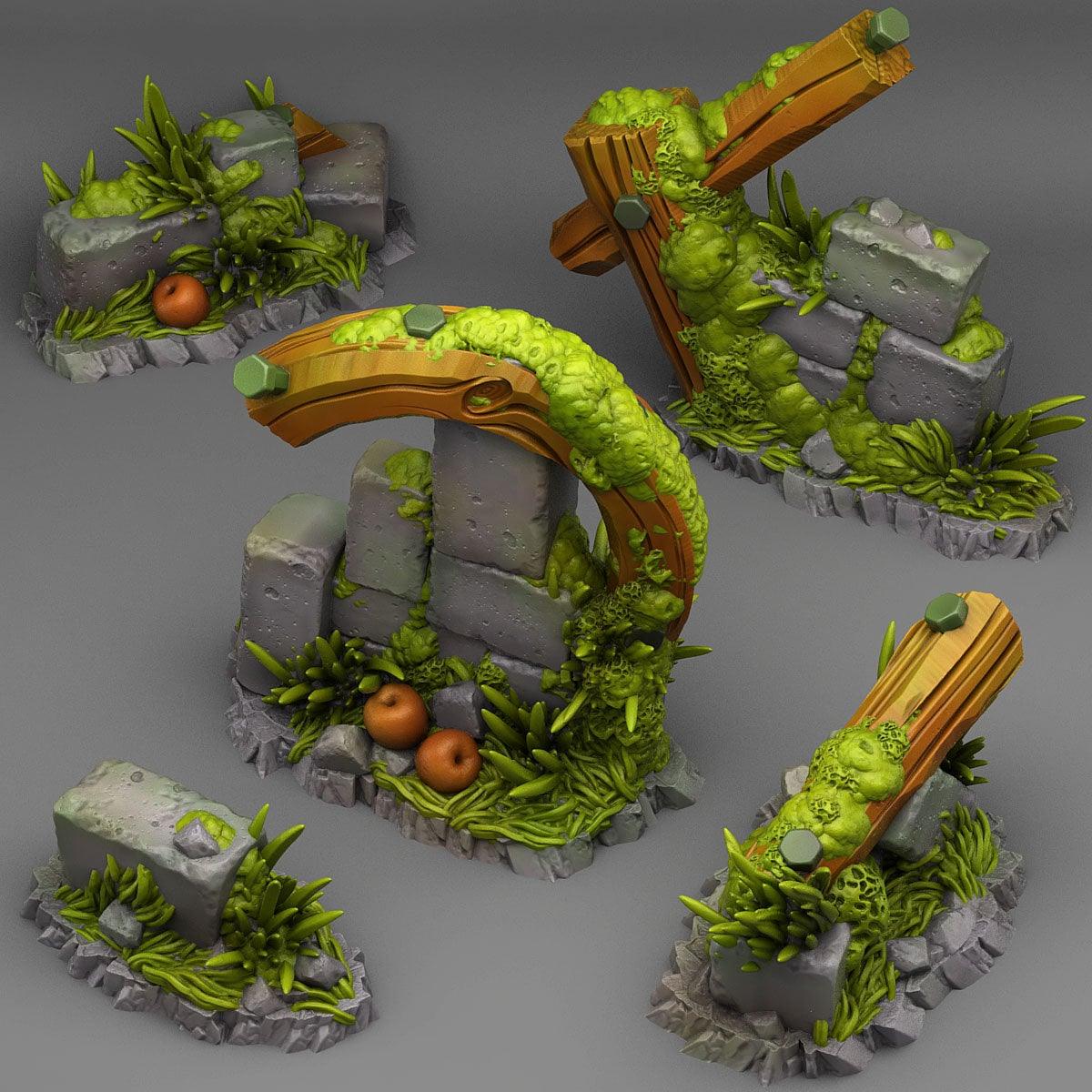 Summer Ruin Miniature Set | Wargaming Terrain - Plague Miniatures