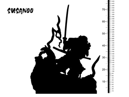 Susanoo Miniature | Valiant Japanese Storm God Figurine for Tabletop Gaming | 32mm Scale - Plague Miniatures