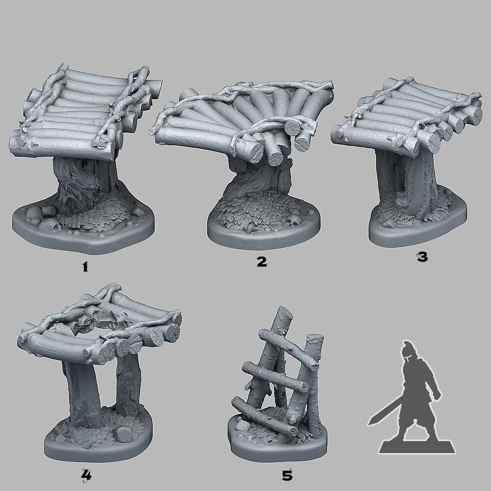 Swamp Modular Bridge Miniatures | Eerie Wargaming Terrain - Plague Miniatures