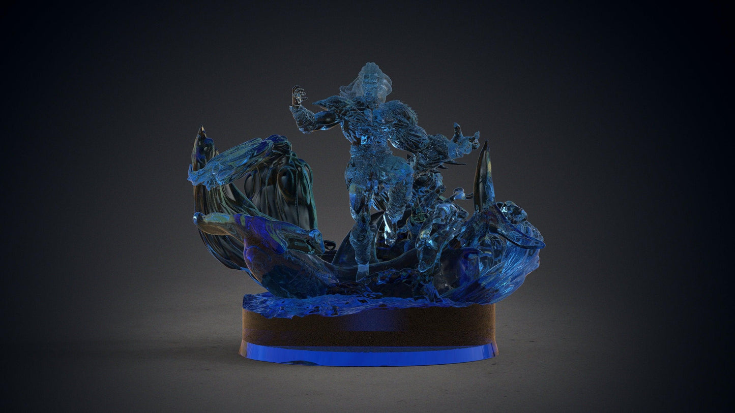 Tangaroa Miniature | Water Warrior for DnD Adventures | 32mm Scale - Plague Miniatures