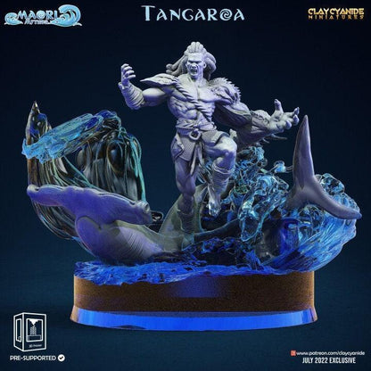 Tangaroa Miniature | Water Warrior for DnD Adventures | 32mm Scale - Plague Miniatures