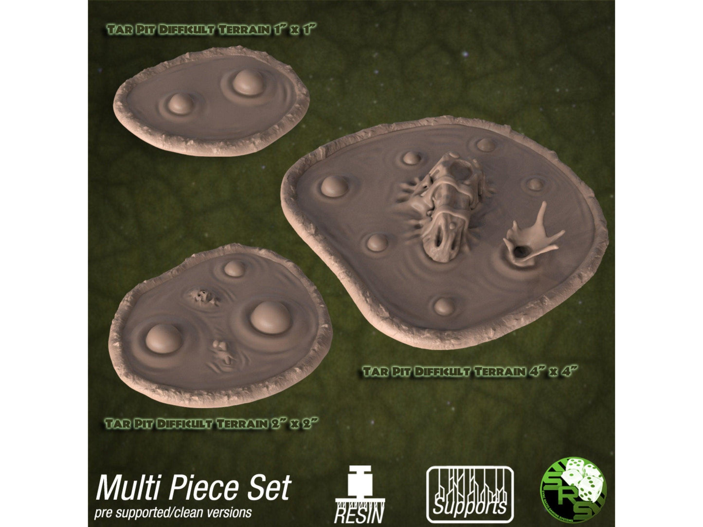 Tar pit difficult dnd wargaming terrain - 32mm scale Tabletop gaming DnD Miniature Dungeons and Dragons,dnd monster manual - Plague Miniatures shop for DnD Miniatures