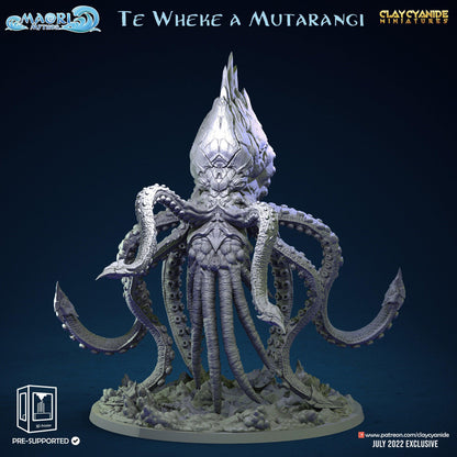 Te Wheke a Mutarangi Miniature | Huge Octopus Boss for Epic Tabletop Battles | 32mm Scale - Plague Miniatures