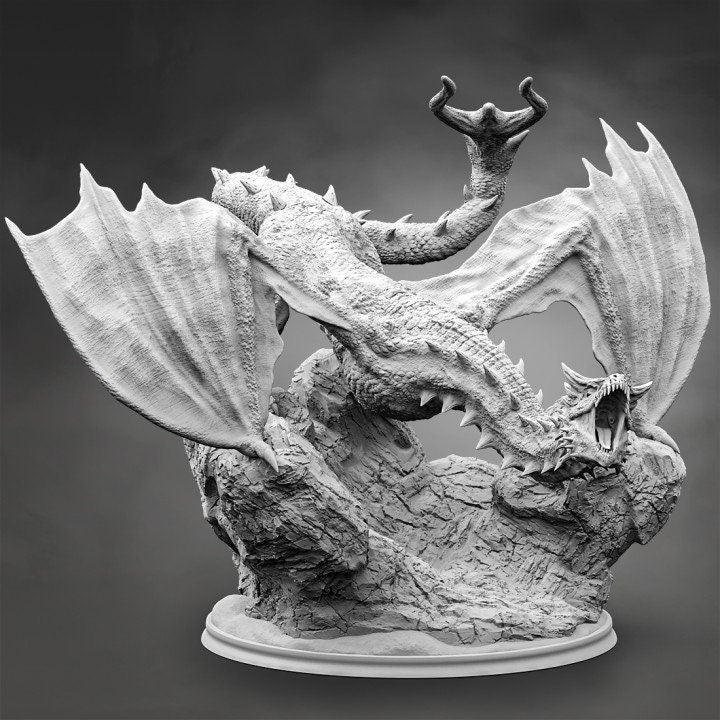Teraxes, Infernal Wyvern Miniature | Dragon Aberration Monstrosity - Plague Miniatures