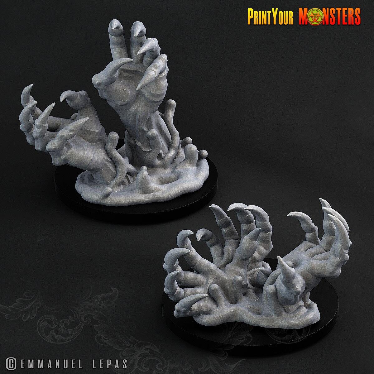 Terrain Miniatures Set of 2 Demonclaws | Demonic Monsters for DnD - Plague Miniatures