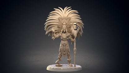 Tescatpiloca Miniature Aztec Deity miniature | Clay Cyanide | Pantheon of Aztecs | DnD Miniature | Dungeons and Dragons, DnD 5e Aztec theme - Plague Miniatures shop for DnD Miniatures