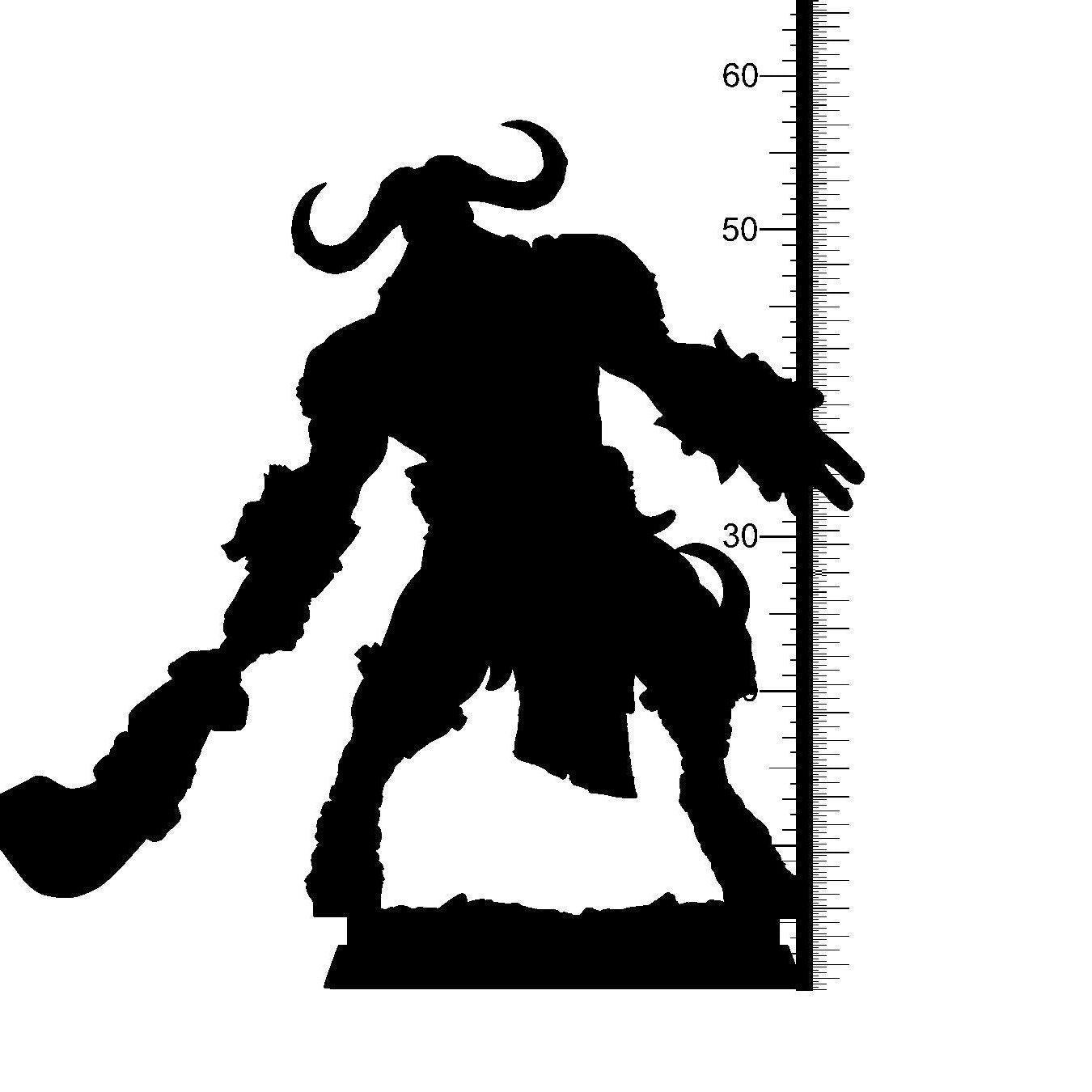 Teystee Minotaur Miniature | Swift and Formidable Bovine Warrior | 32mm Scale - Plague Miniatures