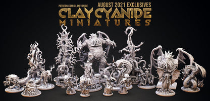 The Elder Thing miniature | Clay Cyanide | Cthulhu Statue | Tabletop Gaming | DnD Miniature | Dungeons and Dragons | DnD monster manual - Plague Miniatures