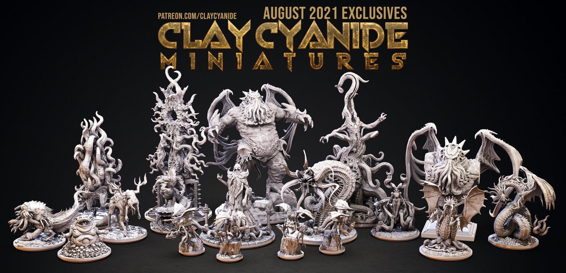 The Elder Thing miniature | Clay Cyanide | Cthulhu Statue | Tabletop Gaming | DnD Miniature | Dungeons and Dragons | DnD monster manual - Plague Miniatures