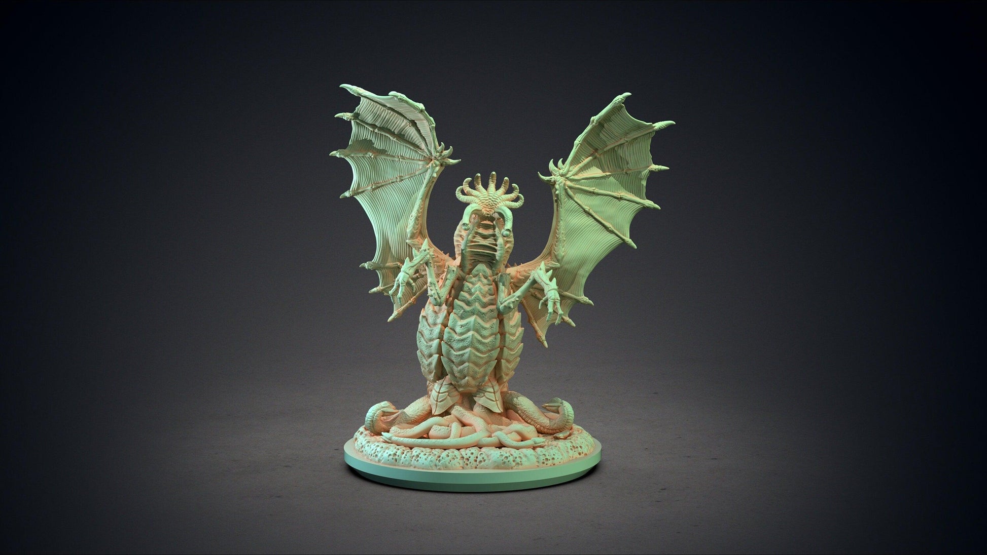 The Elder Thing miniature | Clay Cyanide | Cthulhu Statue | Tabletop Gaming | DnD Miniature | Dungeons and Dragons | DnD monster manual - Plague Miniatures