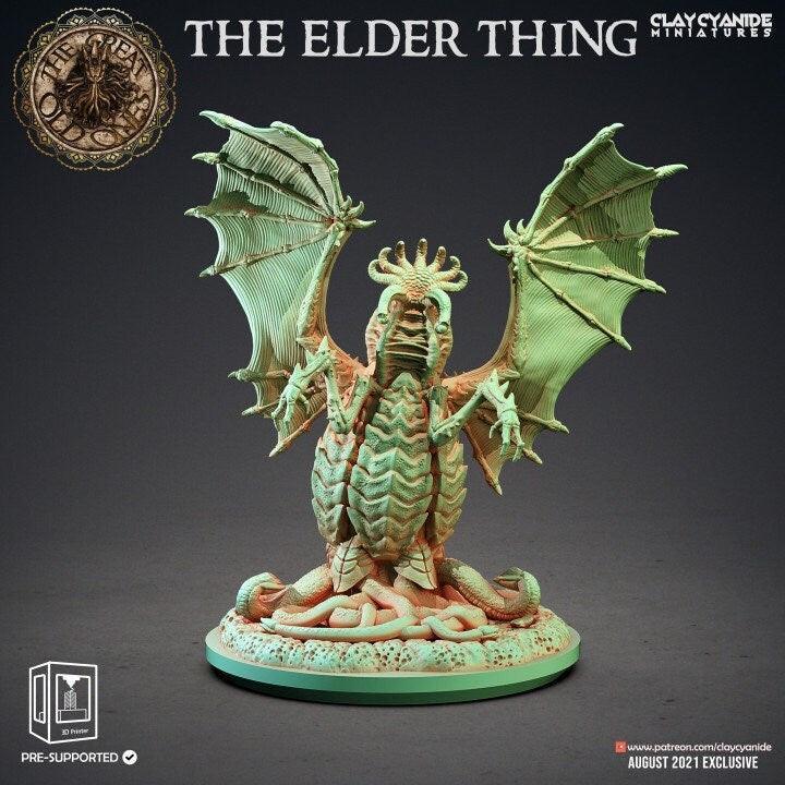 The Elder Thing miniature | Clay Cyanide | Cthulhu Statue | Tabletop Gaming | DnD Miniature | Dungeons and Dragons | DnD monster manual - Plague Miniatures