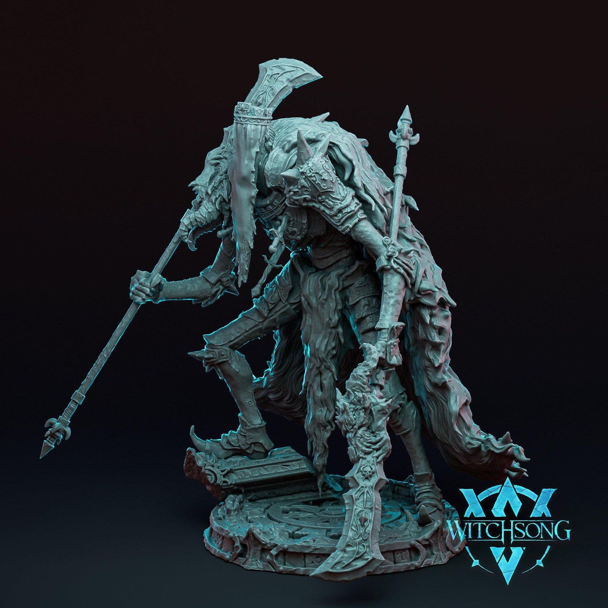 The Faceless King | WitchSong | Tabletop Gaming | DnD Miniature | Dungeons and Dragons | dnd monster manual king miniature resin figure - Plague Miniatures