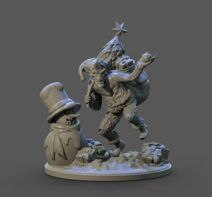 The Grinch Christmas Miniature | Mischievous Mini for a Holiday Home-brew | 32mm Scale - Plague Miniatures