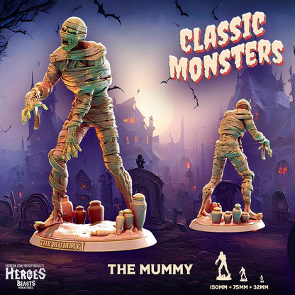 The Mummy Miniature Bust Miniature Resin Display | Classic Monsters | DnD Miniature | Dungeons and DragonsDnD 5e Feature Film Theatre - Plague Miniatures