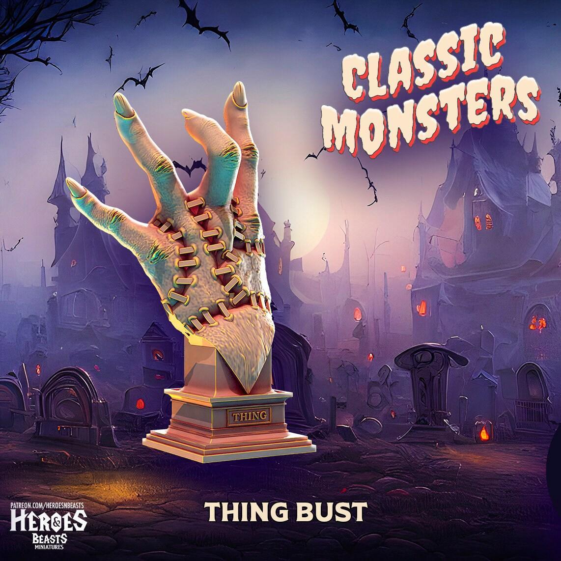 Thing Miniature Resin Display Piece Nerd Decor | Classic Monsters | DnD Miniature | Dungeons and DragonsDnD 5e Feature Film Theatre - Plague Miniatures