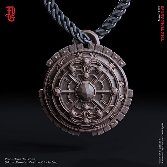 Time Talisman Necklace Display Props DnD Decor Display | 100mm | DnD Miniature Dungeons and Dragons DnD 5e | painting resin Time necklace - Plague Miniatures shop for DnD Miniatures