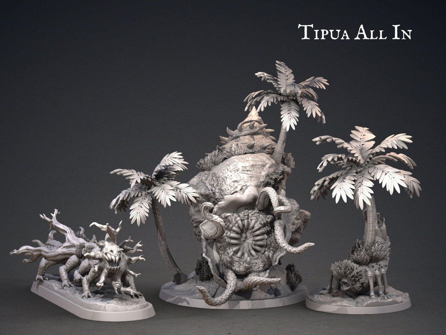 Tipua Coconut Tree Miniature DnD | Clay Cyanide | Maori miniature | Tabletop Gaming | DnD Miniature | Dungeons and Dragons | dnd terrain - Plague Miniatures shop for DnD Miniatures