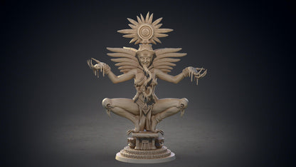 Tlaltecuhtli Aztec Deity Miniature | Primordial Power for DnD | 32mm Scale - Plague Miniatures