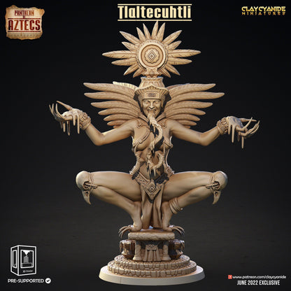 Tlaltecuhtli Aztec Deity Miniature | Primordial Power for DnD | 32mm Scale - Plague Miniatures
