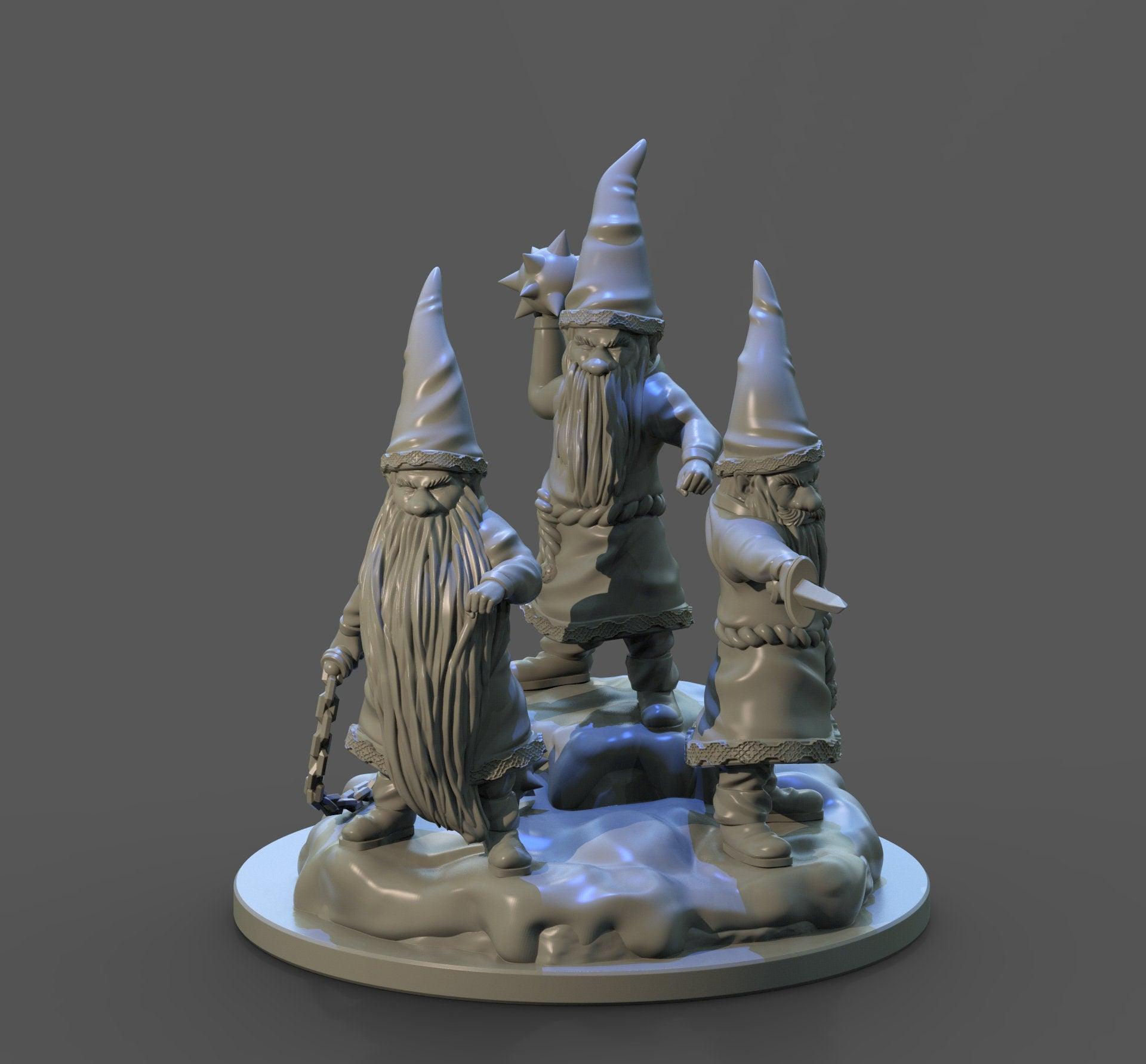 Tomten Elves Christmas Miniature | Festive and Creepy Figures for DnD | 32mm Scale - Plague Miniatures