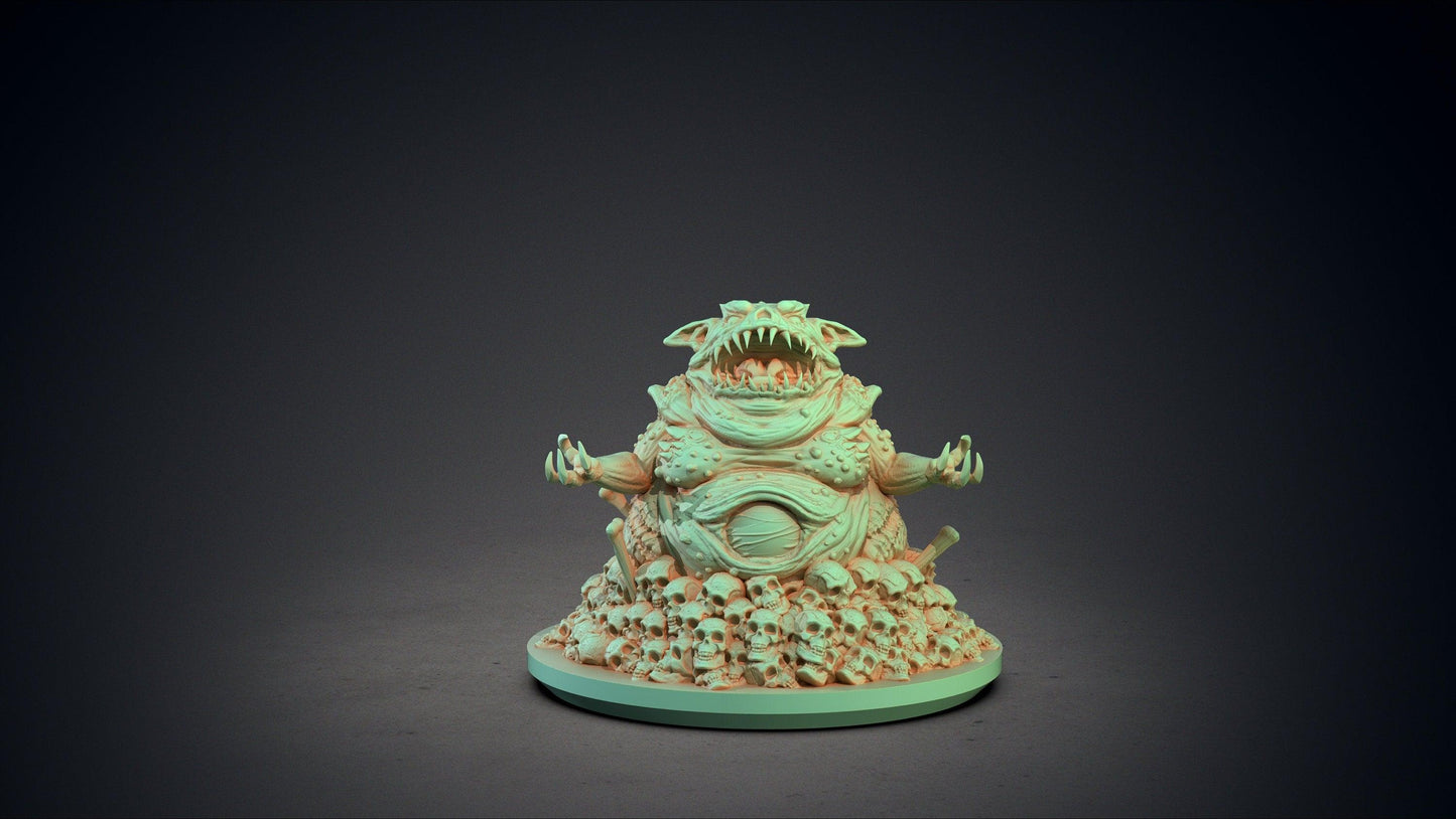 Tsathoggua miniature Cthulhu Statue | Clay Cyanide | Great Old Ones | Tabletop Gaming | DnD Miniature | Dungeons and Dragons | DnD monster - Plague Miniatures shop for DnD Miniatures
