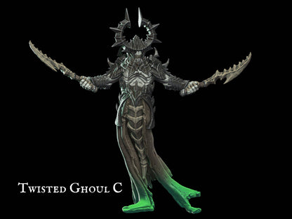 Twisted Ghoul Miniature ghoul miniature - 28mm scale Tabletop gaming DnD Miniature Dungeons and Dragons, Mage miniature, dnd 5e wargaming - Plague Miniatures