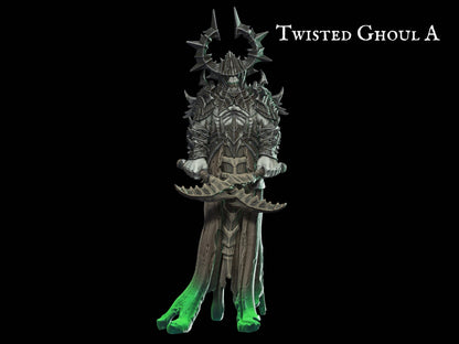 Twisted Ghoul Miniature ghoul miniature - 28mm scale Tabletop gaming DnD Miniature Dungeons and Dragons, Mage miniature, dnd 5e wargaming - Plague Miniatures