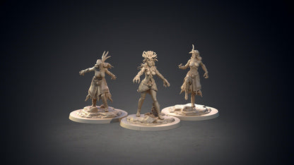 Tzitzimitl Aztec Deity Miniature | FSFW Nude Female Figure | 32mm Scale - Plague Miniatures