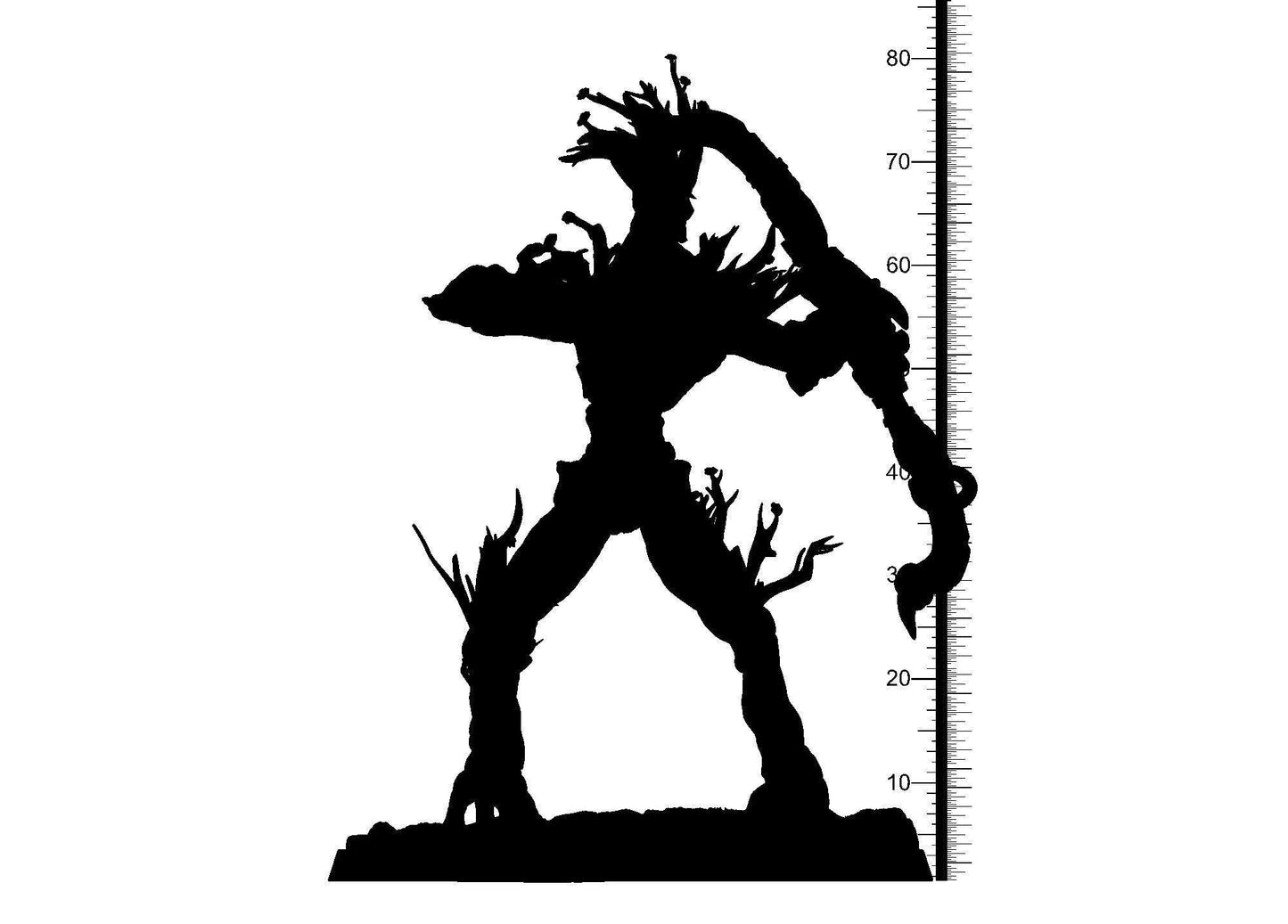 Ugat Treant Miniature | Tree People Forest Guardian with Bow | 32mm Scale - Plague Miniatures