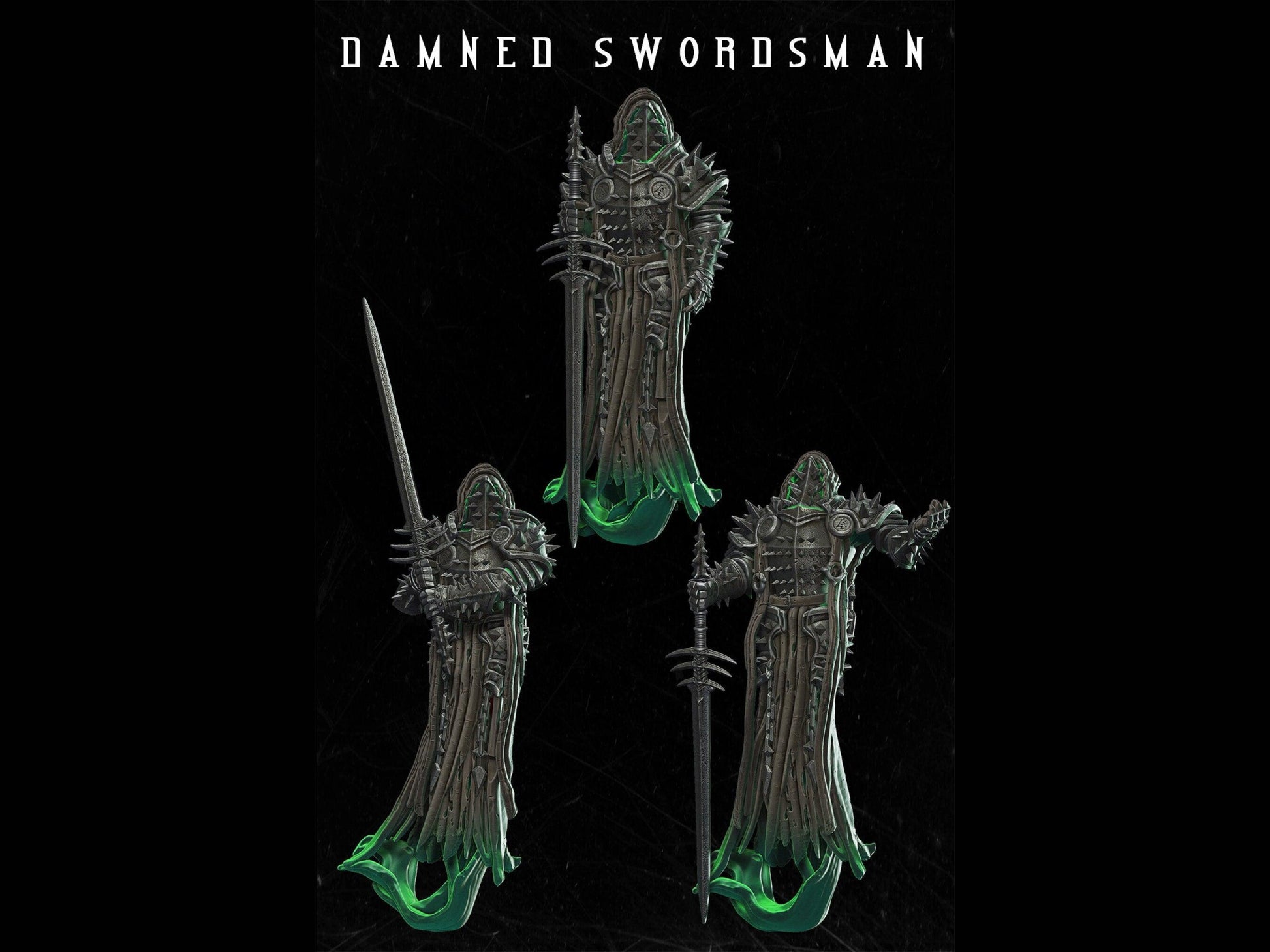 Undead Miniature Warrior Miniature 28mm scale Tabletop gaming DnD Miniature Dungeons and Dragons, dnd 5e dungeon master gift dnd sword - Plague Miniatures