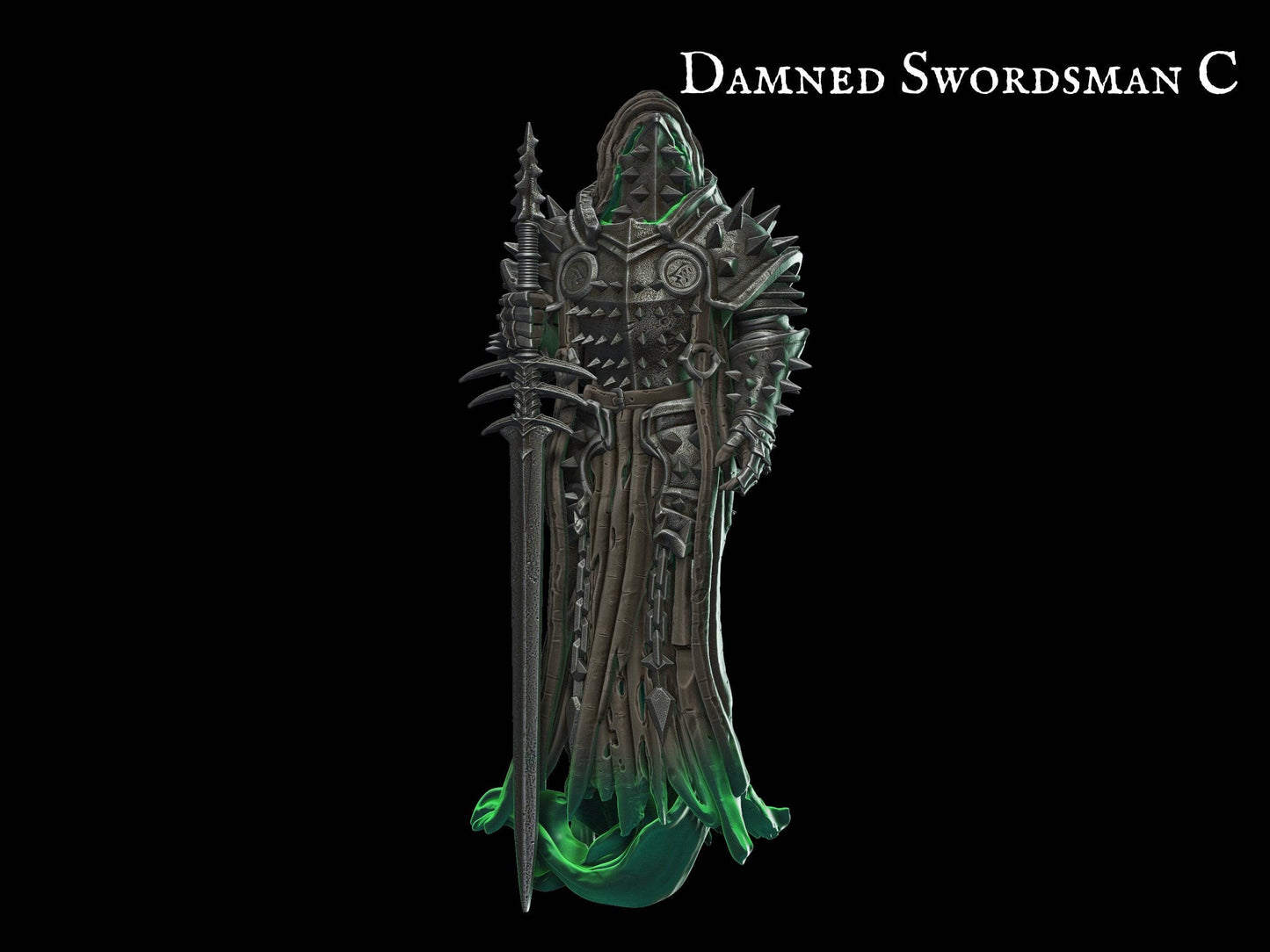 Undead Miniature Warrior Miniature 28mm scale Tabletop gaming DnD Miniature Dungeons and Dragons, dnd 5e dungeon master gift dnd sword - Plague Miniatures shop for DnD Miniatures