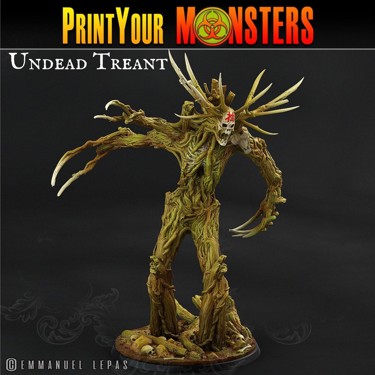 Undead Treant Forest Monster for Tabletop Gaming | Skeleton Monster - Plague Miniatures