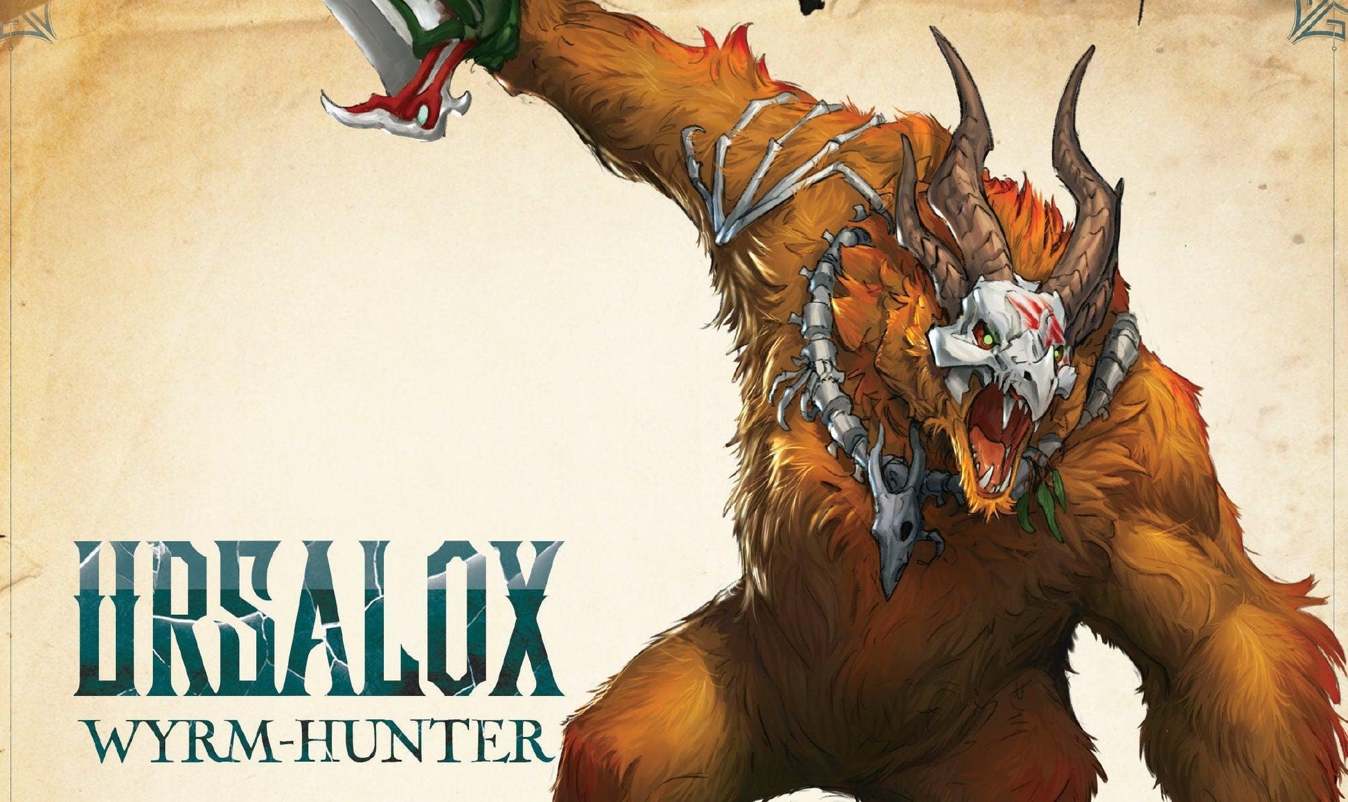 Ursalox, Wyrm Hunter | WitchSong | Tabletop Gaming | DnD Miniature | Dungeons and Dragons | dnd monster manual owlkin figure owlbear - Plague Miniatures