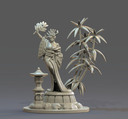 Uzumi Miniature | Radiant Japanese Deity of Light Figurine | 32mm Scale - Plague Miniatures