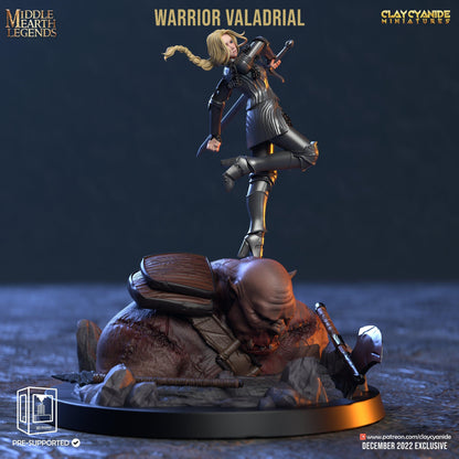 Valadriel, The Elite Female Elf Warrior Miniature for Fantasy Adventures | Dungeons and Dragons Elf | 32mm Scale - Plague Miniatures