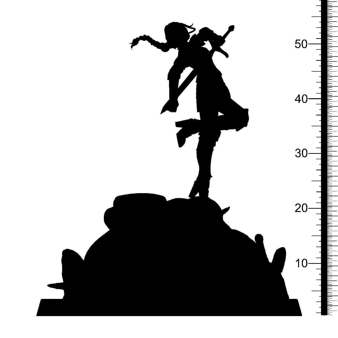 Valadriel, The Elite Female Elf Warrior Miniature for Fantasy Adventures | Dungeons and Dragons Elf | 32mm Scale - Plague Miniatures