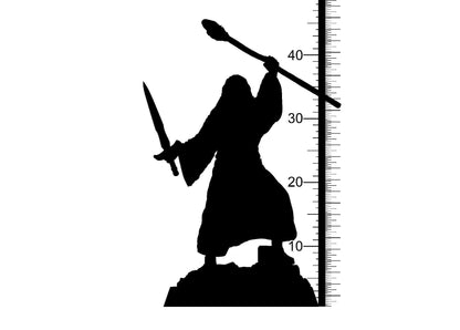 Vandalf, the Great Wizard Miniature| Spellcaster for Dungeons and Dragons, DnD 5e | 32mm Scale - Plague Miniatures