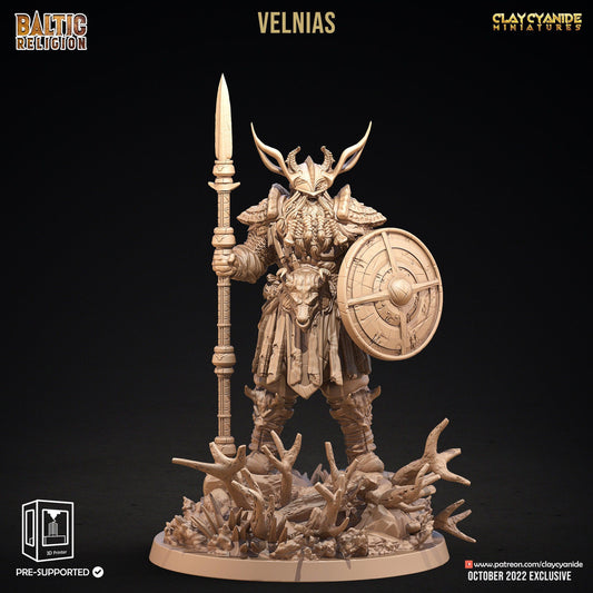 Velnias Zombie God Miniature | Prophetic Trickster for Tabletop Adventures | 32mm Scale - Plague Miniatures