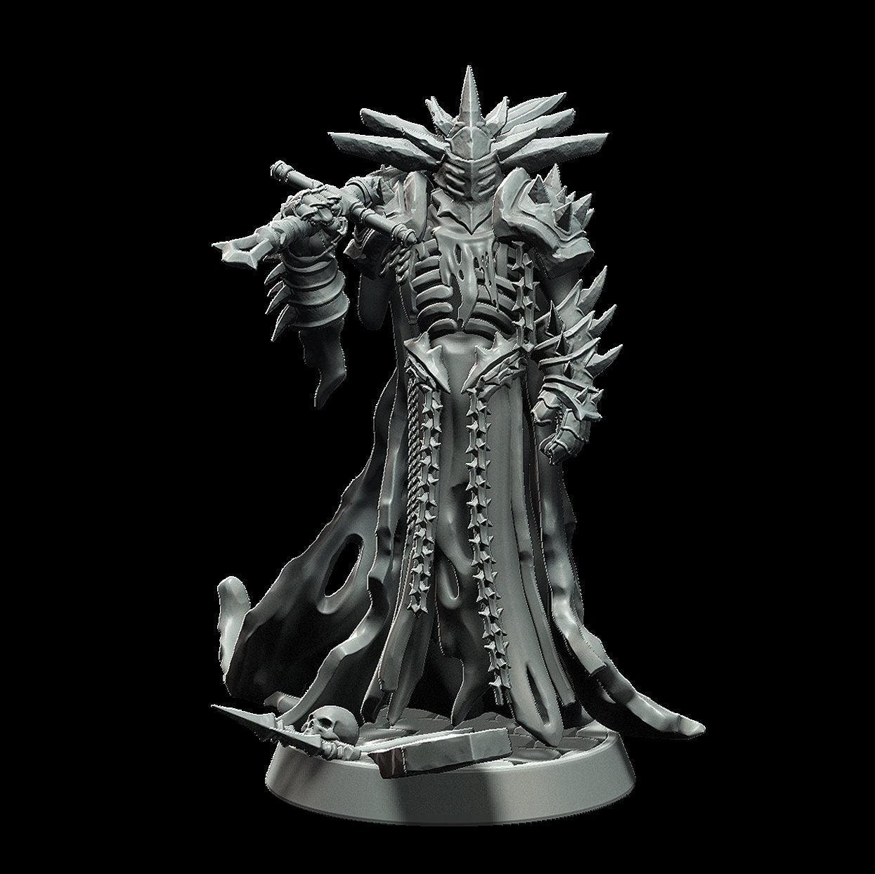 Vile Knight Miniature - 3 Poses - 28mm scale Tabletop gaming DnD Miniature Dungeons and Dragons dnd 5e - Plague Miniatures