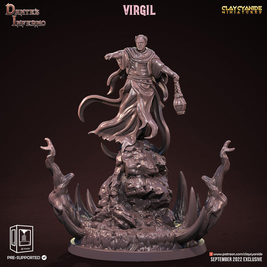 Virgil Demon Miniature | Clay Cyanide Divine Comedy Dante's Inferno | Tabletop Gaming | DnD Miniature | Dungeons and Dragons - Plague Miniatures shop for DnD Miniatures