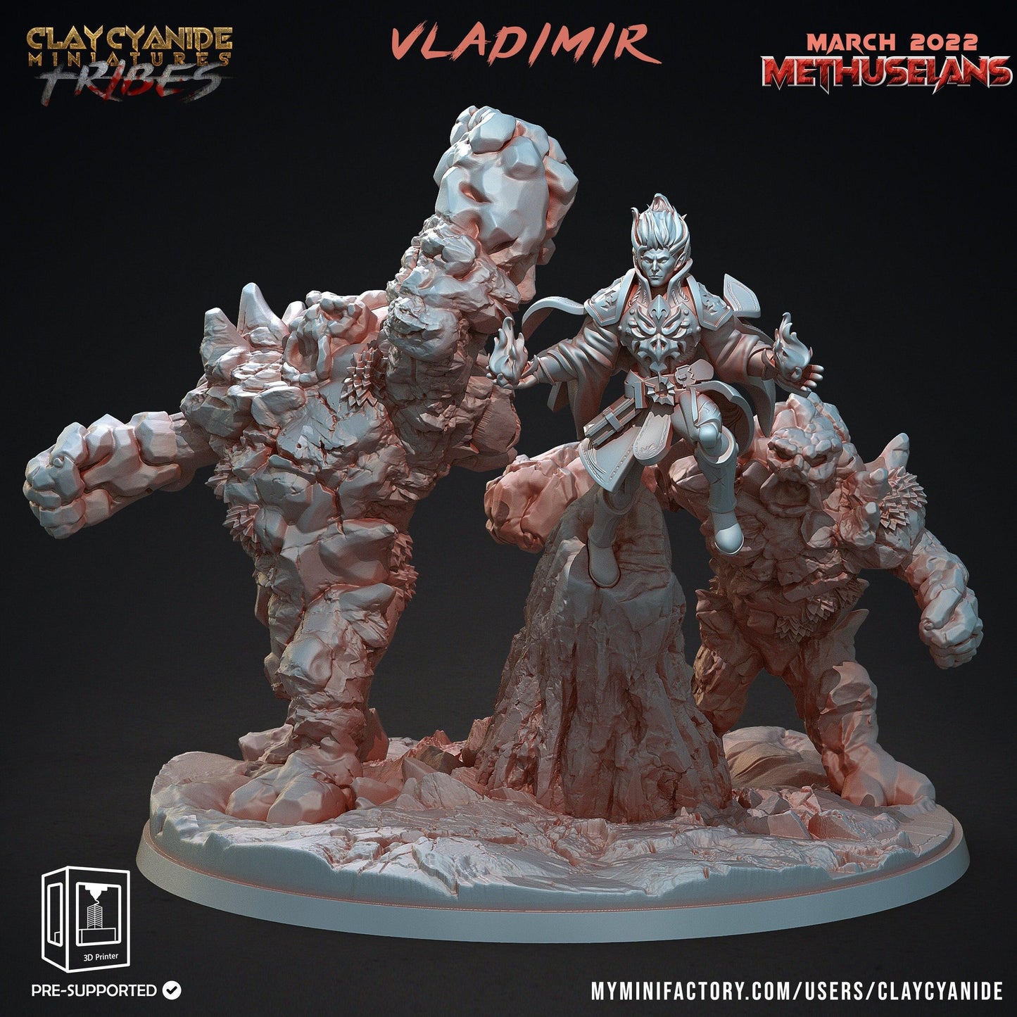 Vladimir Vampire Miniature | Vampire Boss for Epic Tabletop Adventures | 32mm Scale - Plague Miniatures