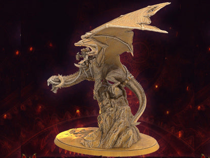 Von Keelhaul pirate on dragon miniature - 32mm scale Tabletop gaming DnD Miniature Dungeons and Dragons, wargaming dnd dragon figurine - Plague Miniatures