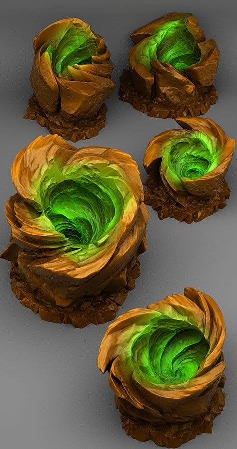 Vortex Stone Terrain Miniatures | Portal Wargaming Terrain | 28mm or 32mm Scale - Plague Miniatures