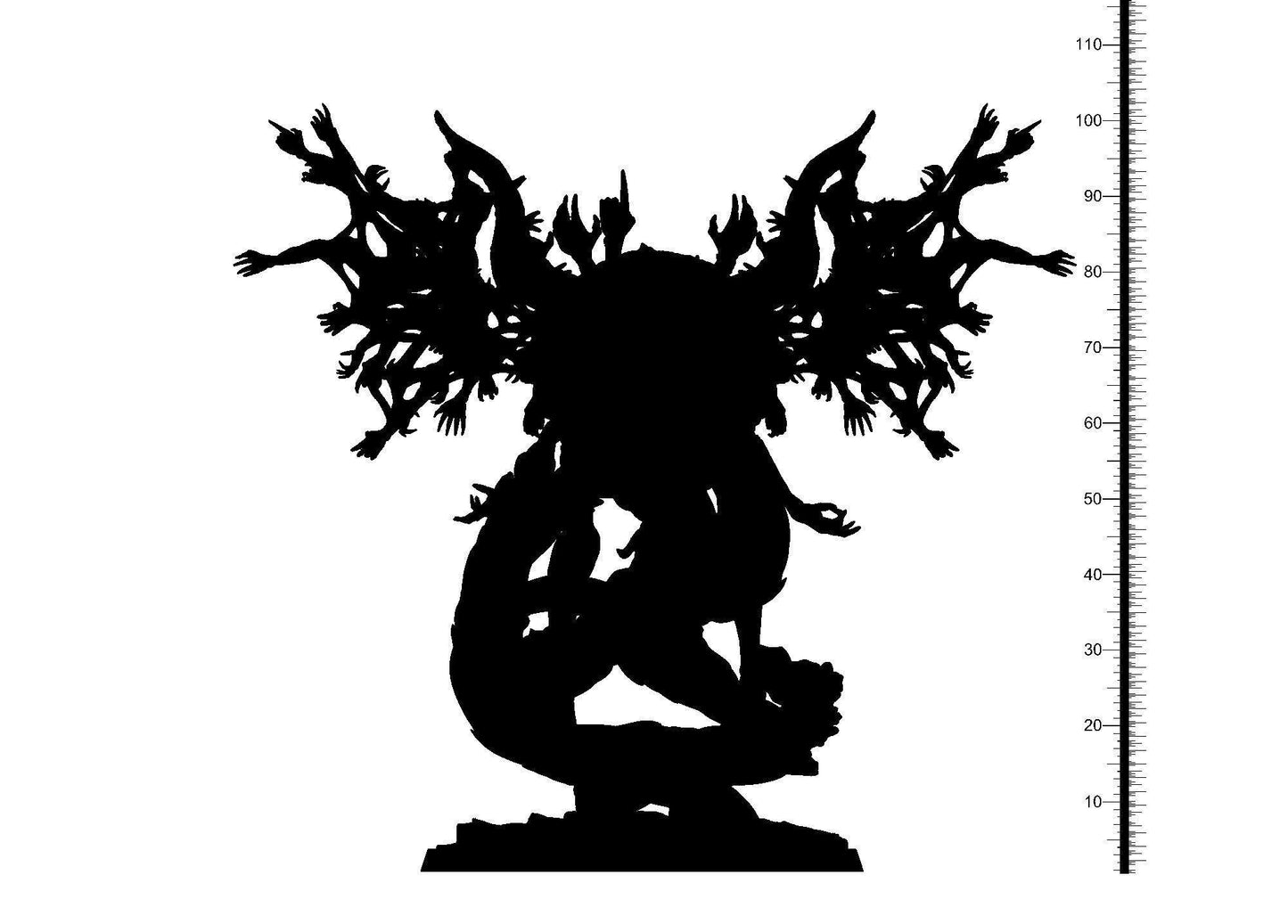 Vyshanti Cyclops Miniature | Muscular Cyclops with Multi-Armed Wings | 32mm Scale - Plague Miniatures