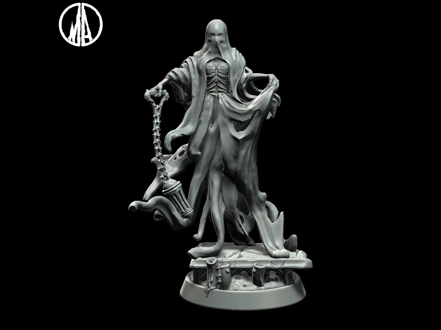 Wailing Hag Miniature - 3 Poses - 28mm scale Tabletop gaming DnD Miniature Dungeons and Dragons, dnd 5e wargaming - Plague Miniatures