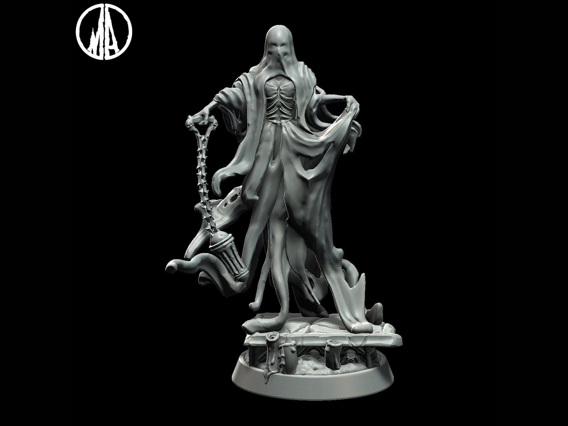 Wailing Hag Miniature - 3 Poses - 28mm scale Tabletop gaming DnD Miniature Dungeons and Dragons, dnd 5e wargaming - Plague Miniatures