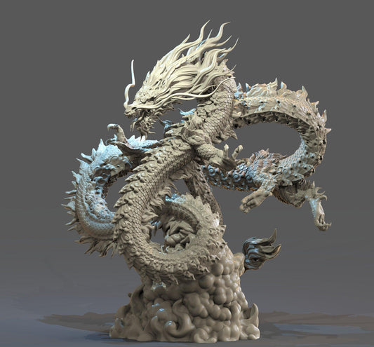 Watatsumi Miniature | Majestic Japanese Sea King Monster for DnD 5e | 32mm Scale - Plague Miniatures