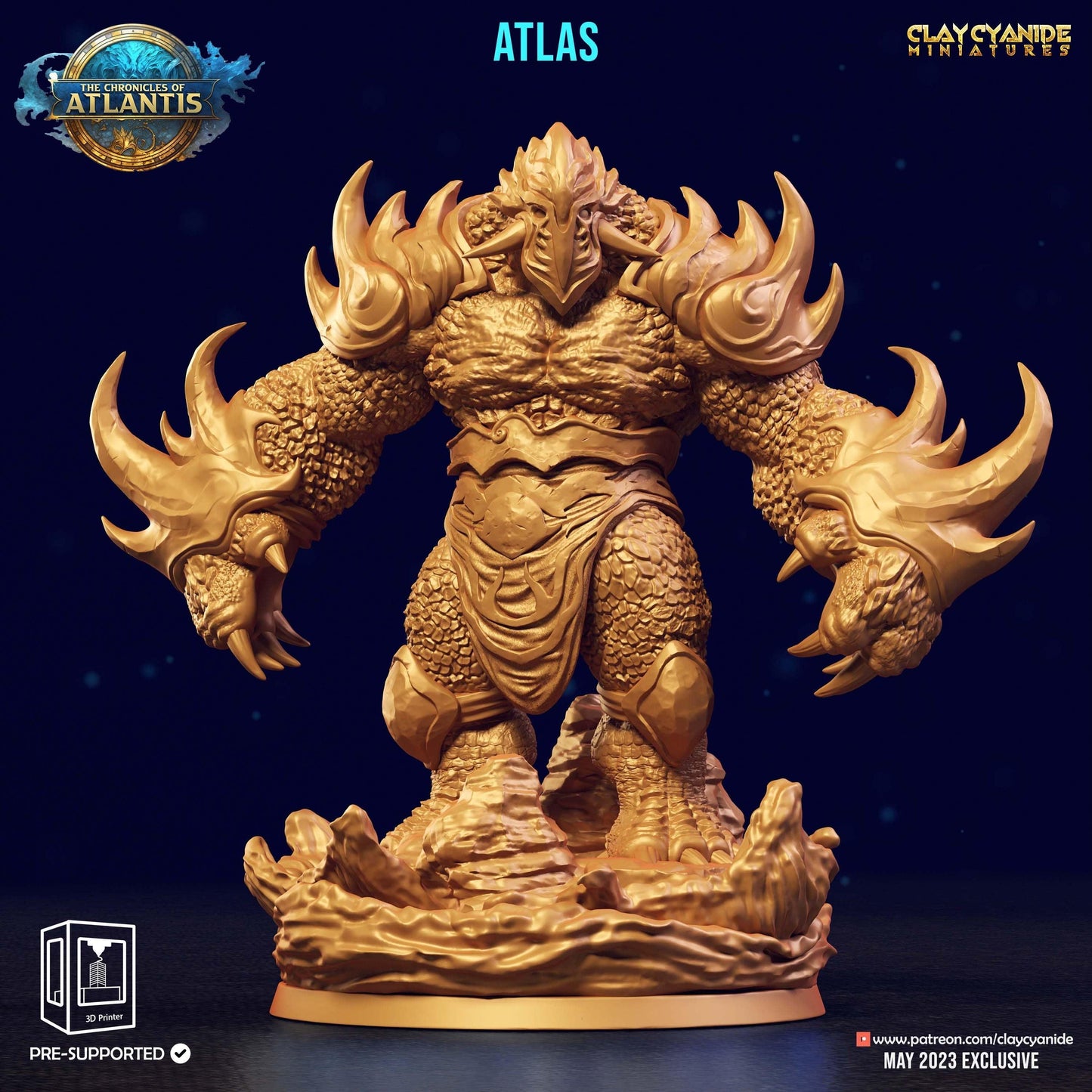 Water Berserker Miniature | Aquatic Menace for Tabletop Games | 32mm Scale - Plague Miniatures