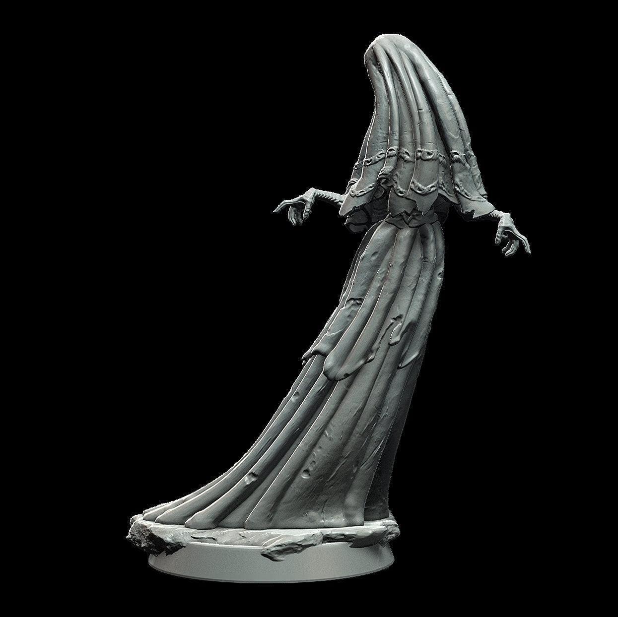 Weeping Widow Miniature Witch miniatures - 3 Poses - 28mm scale Tabletop gaming DnD Miniature Dungeons and Dragons dnd 5e - Plague Miniatures