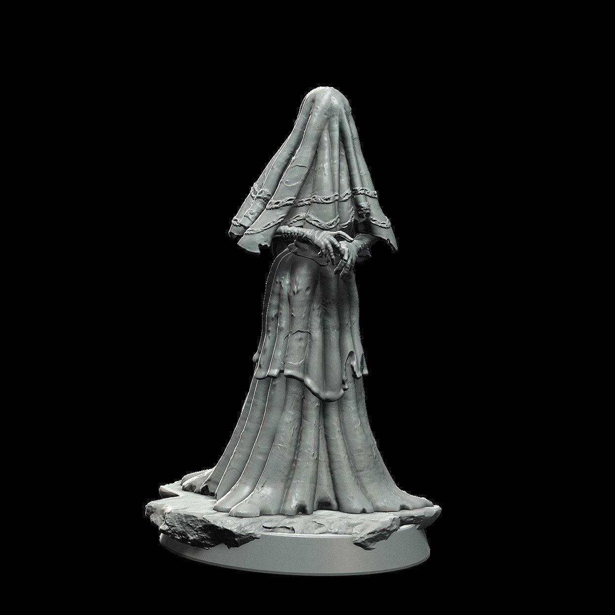 Weeping Widow Miniature Witch miniatures - 3 Poses - 28mm scale Tabletop gaming DnD Miniature Dungeons and Dragons dnd 5e - Plague Miniatures